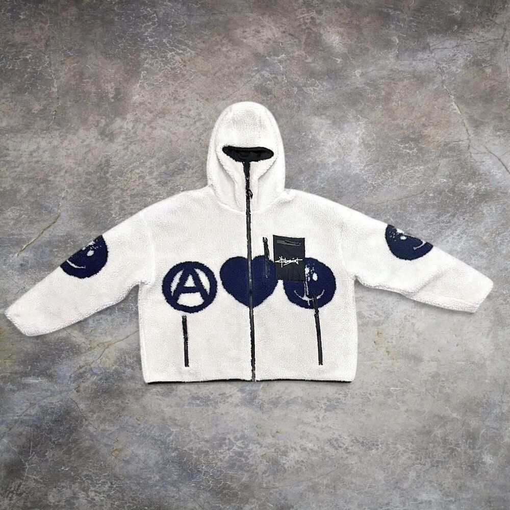 Absent Sherpa Balaclava Hoodie Size L